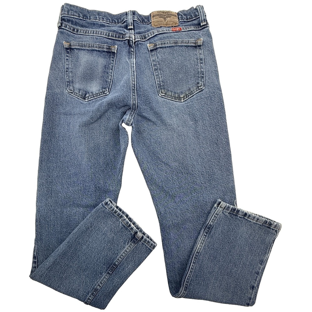 Wrangler Jeans Mens 32x30‎ Slim Tapered Distressed Medium Wash Denim - Picture 8 of 11